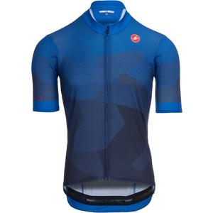 Футболка Castelli Flusso Limited Edition Full-Zip Castelli, Belgian Blue/Rescue Blue