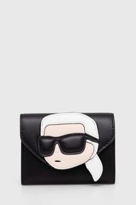 Кожаный кошелек Карла Лагерфельда Karl Lagerfeld, черный