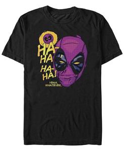 Мужская полутоновая футболка Deadpool с коротким рукавом Fifth Sun, черный