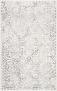 Ковер ручной работы из премиальной шерсти SAFAVIEH, 122 x 183 см, Dip Dye Collection Silver / Ivory DDY211G