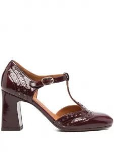 Туфли 80mm Mante T-bar perforated pumps Chie Mihara, красный