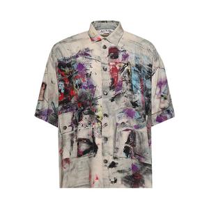 Рубашка Acne Studios Button-Up Shirt Printed, Bho White