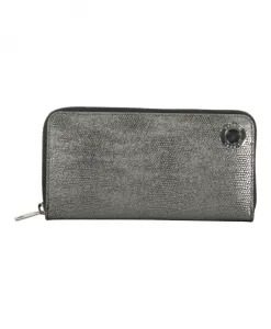 Кожаный кошелек Diesel, серый