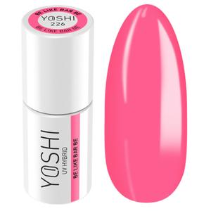 Yoshi, Гибридный лак для ногтей, серия Be Like Bar Be, оттенок №226 - Розовый, 6мл
