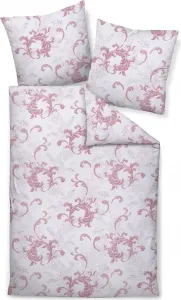 Комплект постельного белья премиум-класса из фланели Janine Design Chinchilla S 78068, цвет палисандр, размер 155x200+80x80 Original Janine