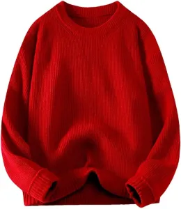 Мужской свитер с длинным рукавом Slim Fit Crew Neck