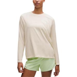 Обычная футболка женская Lululemon, светлый айвори белый/ltiv