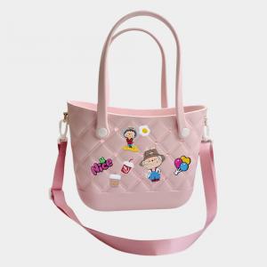 Модная силиконовая именная сумочка-шоппер FASHNZFAB, розовый