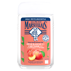 Гель для душа белый персик органический и нектарин органический, 250 мл Le Petit Marseillais Bio