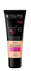 Eveline Selfie Time 2w1 Праймер для лица, 01 Porcelain