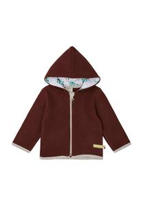 Флисовая куртка loud + proud WOLLFLEECE-JACKE MIT KAPUZE, Wood/Brown