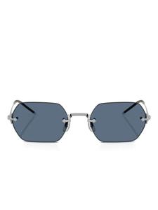 Солнцезащитные очки в шестиугольной оправе Oliver Peoples, серебряный