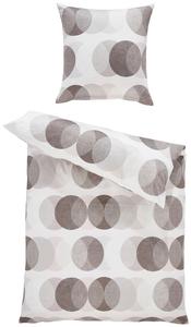Постельное белье Janine серо-бежевый, серо-коричневый ширина/длина: 135/200 см