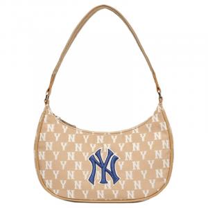 Коллекция Monogram Искусственная кожа Полиэстер Сумка через плечо, Клатч, Сумка через плечо Женская Крем Латте MLB