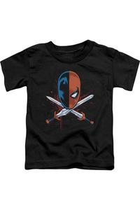 Футболка с коротким рукавом для малышей "Лига справедливости Америки" с перекрещенными мечами Gildan, черный