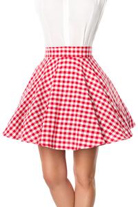 Короткая юбка Belsira Kurzer Swing-Rock, красный/белый