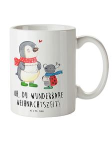 Детская кружка Smörle, зимняя, с надписью белого цвета Mr. & Mrs. Panda