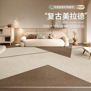 Budis Ковер 200х400 см для гостиной/спальни waterproof, non-slip, в винтажном деревянном стиле, утепленный, customizable, Simple Brown Shang