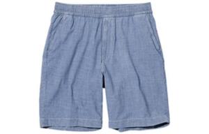 UNIQLO Повседневные шорты унисекс небесно-голубого цвета