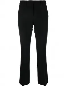 Укороченные расклешенные брюки Seventy, черный