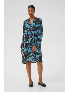Платье KAlisette А-силуэта в цвете Windward Blue/Black Flower Kaffe