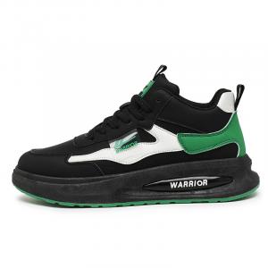 WARRIOR Увеличивающие рост, износостойкие, легкие, дышащие, нескользящие, низкие повседневные туфли для мужчин, черные, зеленые