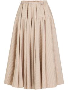Юбка макси из органического хлопка с принтом Patou, нейтральный
