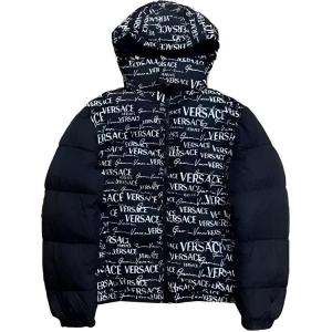 Пуховик мужской черный VERSACE