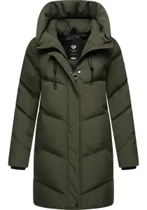 Полупальто Ragwear "Авелин", стеганое женское зимнее пальто, зеленый