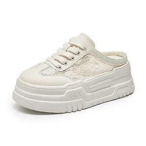 KEJIANNI Женские белые сандалии с закрытым носком, устойчивые к истиранию и запаху, нескользящие