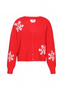 MYMO Вязаный кардиган красного цвета