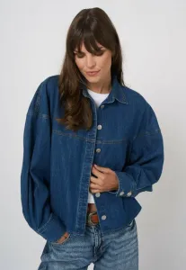 Джинсовая куртка с пышными рукавами Repeat, Dk Denim