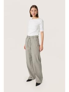 Джинсы SLLibby прямого кроя в полоску с принтом виноградных листьев Soaked in Luxury