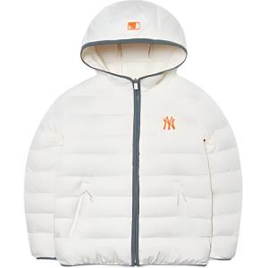 Короткая пуховая куртка FW22 унисекс белая MLB