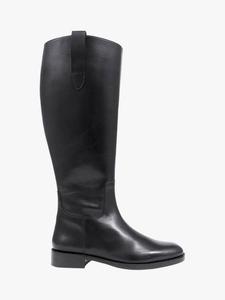 Длинные кожаные сапоги emelia средней ширины для икр Jones Bootmaker, черный