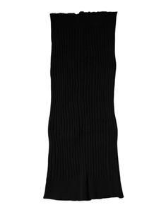 Черный кашемировый вязаный шарф-фуляр Dolce & Gabbana