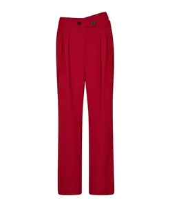 Элегантные широкие брюки с огненным рисунком Co'Couture, красный