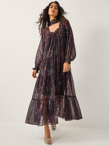 Платье миди Marianna Paisley Monsoon, Purple