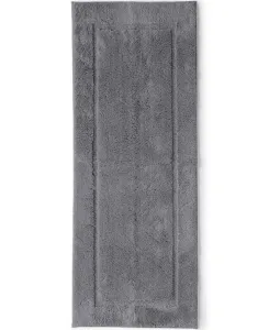 Хлопковый противоскользящий коврик для ванной комнаты на две раковины, 23x59 см Lands' End, Rich Steel