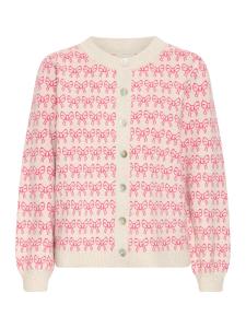 Вязаный кардиган ICHI Brielle, розовый