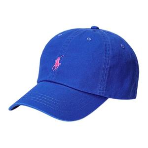 Хлопковая бейсболка женская синяя Polo Ralph Lauren