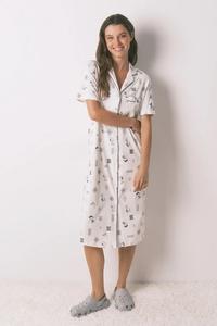 Хлопковая ночная рубашка SNOOPY Women'Secret, белый