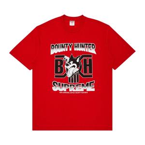 Футболка Supreme x Bounty Hunter Wolf, красная