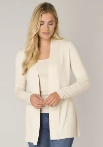 Кардиган базового уровня "BAS-YALA CARDIGAN SHORT", эластичная тонкая вязка Base Level, бежевый