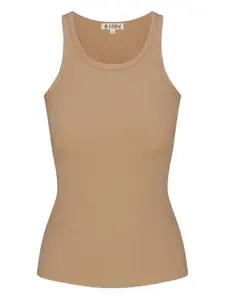 Топ с высоким воротником Eterne, коричневый