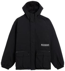 Куртка с капюшоном Pleasures Run, черная