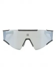 Солнцезащитные очки-маска Fletche Balmain, серебристый