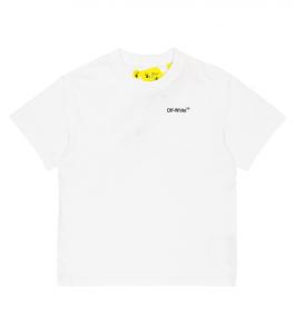 Хлопковая футболка с логотипом Off-White, белый