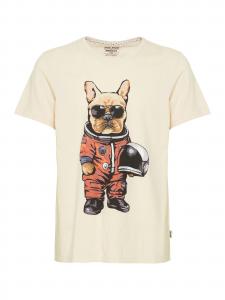 BLEND Футболка 'Tee' в цвете Cream