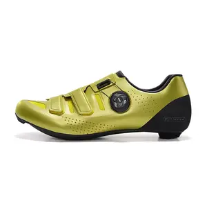 SANTIC Дышащие противоскользящие велотуфли унисекс низкие золотистые, цвет Dazzling Gold